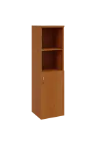 N 4 - 4DN2 kancelářská skříň, 1-dveřová/nika, pravá, 1450x400x400, olše jantar